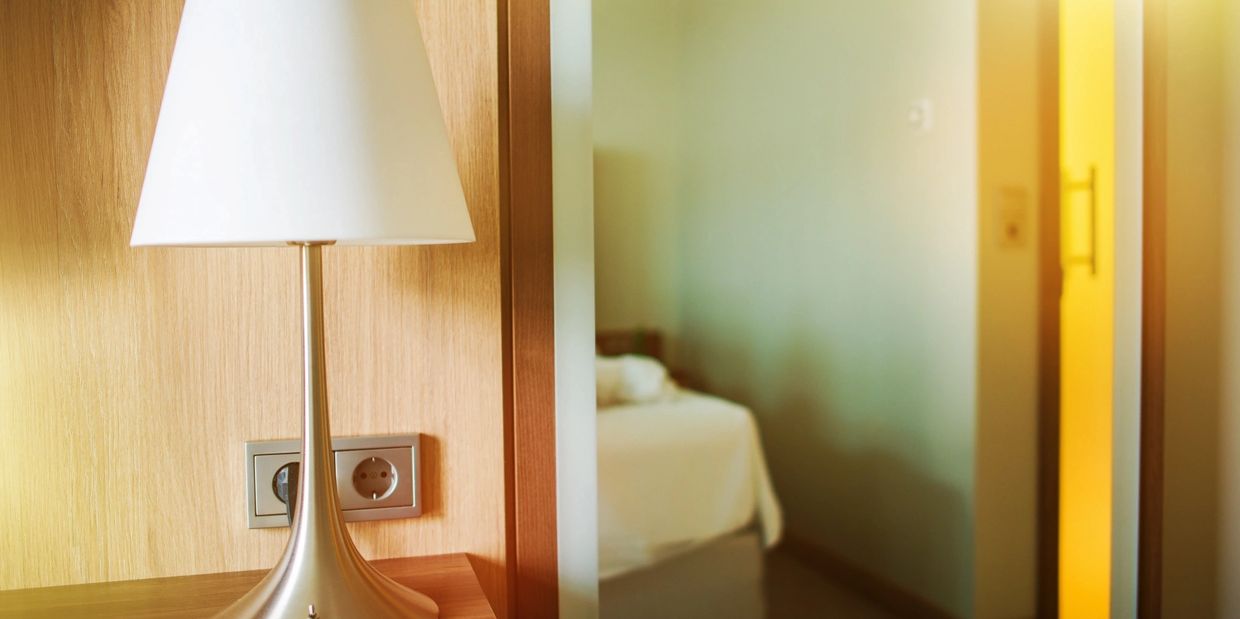 Hotel bedroom modern interior